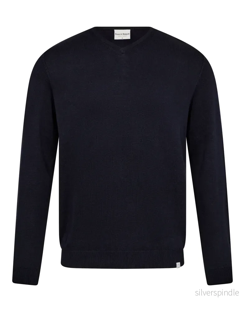 BS Tefta Regular Fit Stickat - Navy