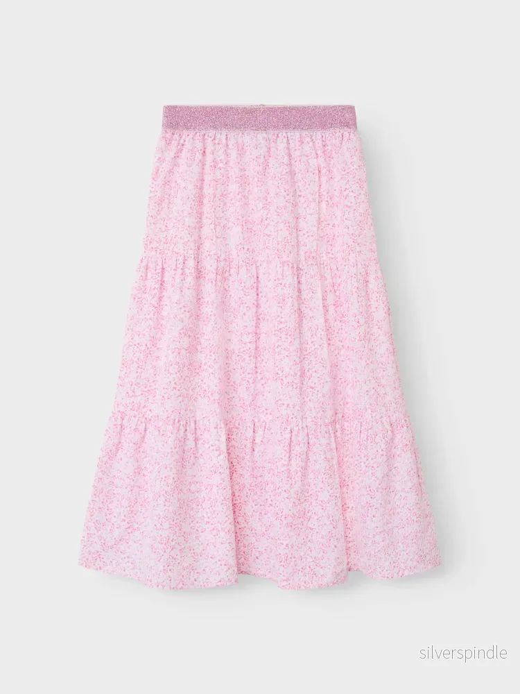 Rosa Lång Kjol - Bild 3