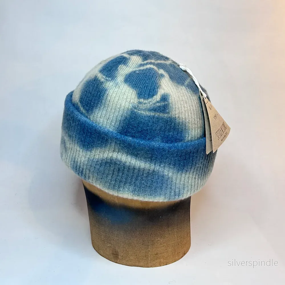 Batik Indigo Beanie Nr. 15 - Bild 3