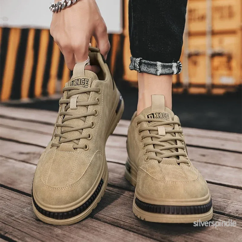 Ethan | Snygga Låga Herrsneakers Med Snörning och Rund Tå - Bild 3