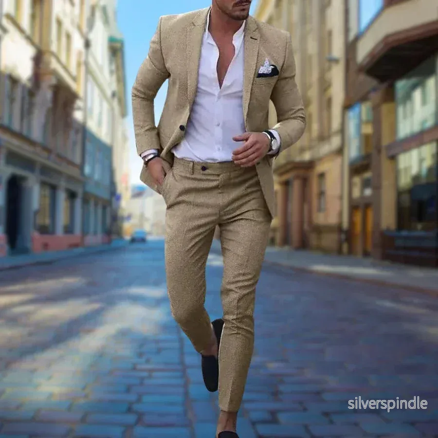 Liam | Elegant Slim Fit Kostym Herr för Bröllop och Formella Tillfällen - Bild 2