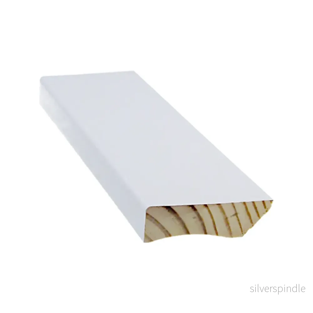 Golvlist 12x42x3300, Furu, Vit