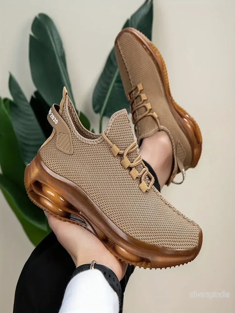 Ethan | Ventilerande Slip-On Promenadskor Herr med Vadderad Sula
