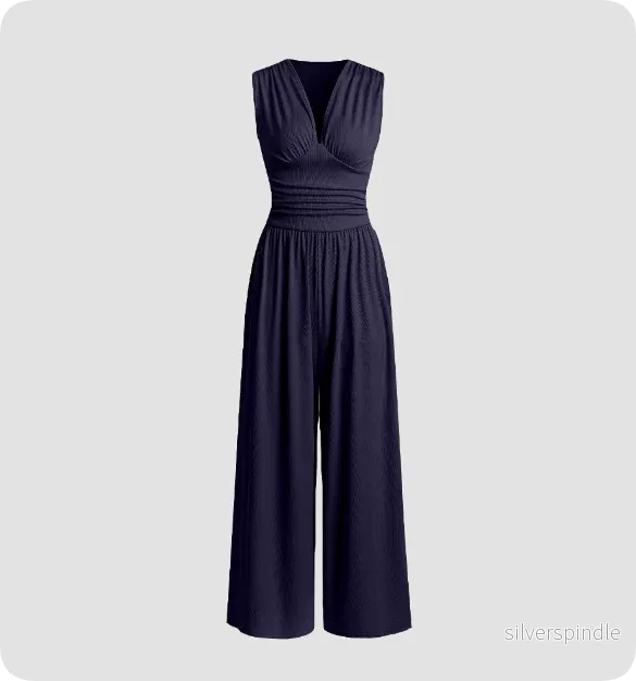 Elegant Jumpsuit för Kvinnor med Smickrande Passform | Ärmlös Design för Stil och Komfort Elegant Jumpsuit för Kvinnor med Smickrande Passform | Ärmlös Design för Stil och Komfort