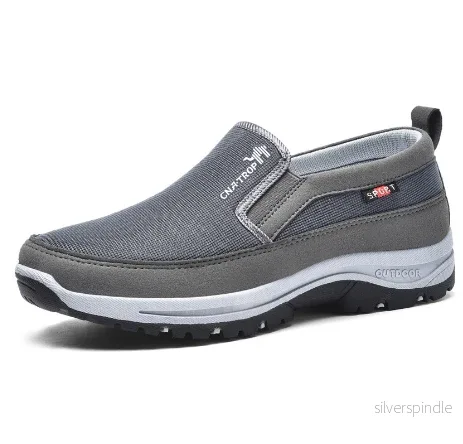 Noah | Andningsbara Slip-On Sneakers Herr med Gummisula - Bild 3