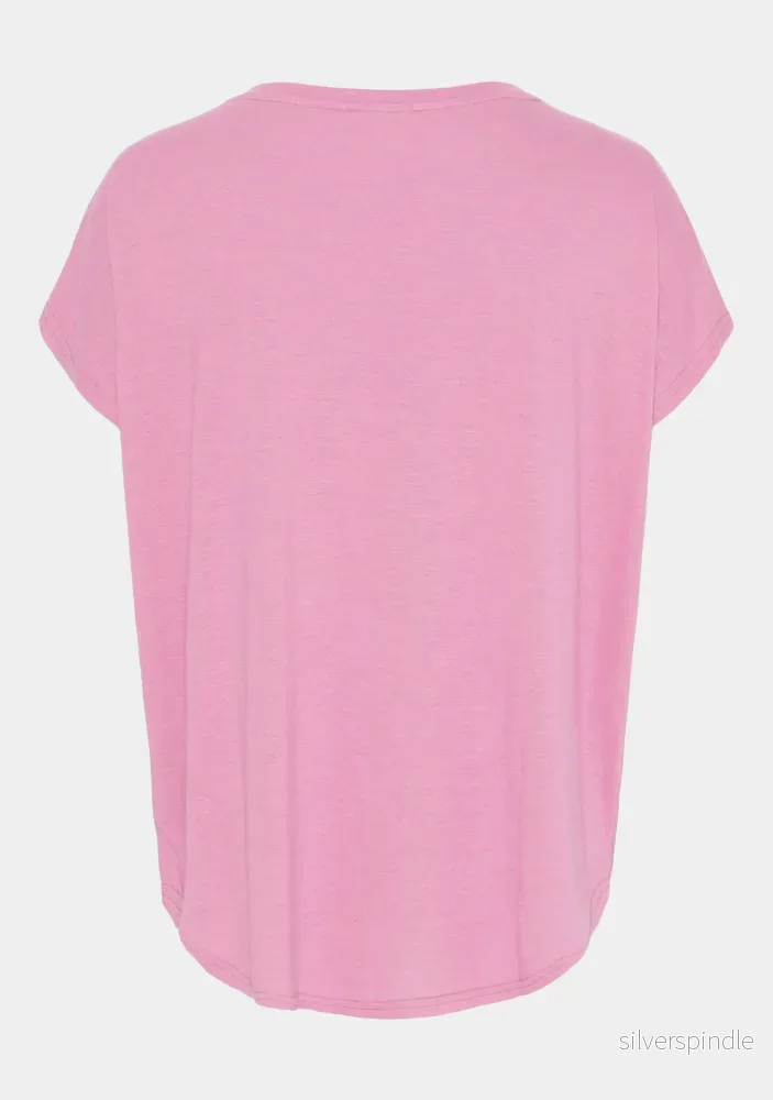 Tess O-Neck T-Shirt - Pink - Bild 2