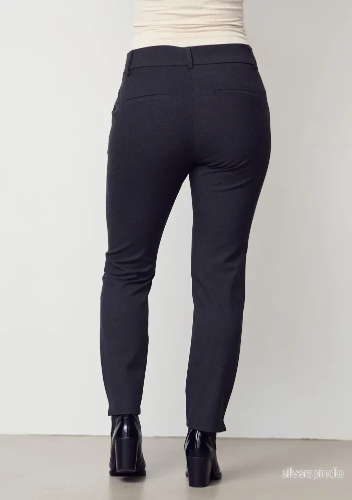 Firenze Stretch Chino - Dark Grey Melange - Bild 3