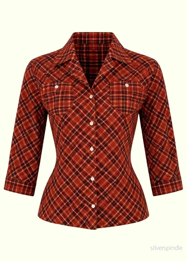 Western Shirt – Burgundy Western Shirt – Burgundy
