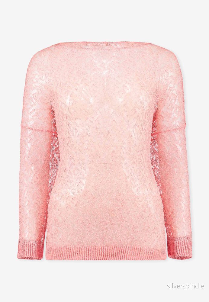 BOAT NECK SWEATER - Rosa - Bild 2