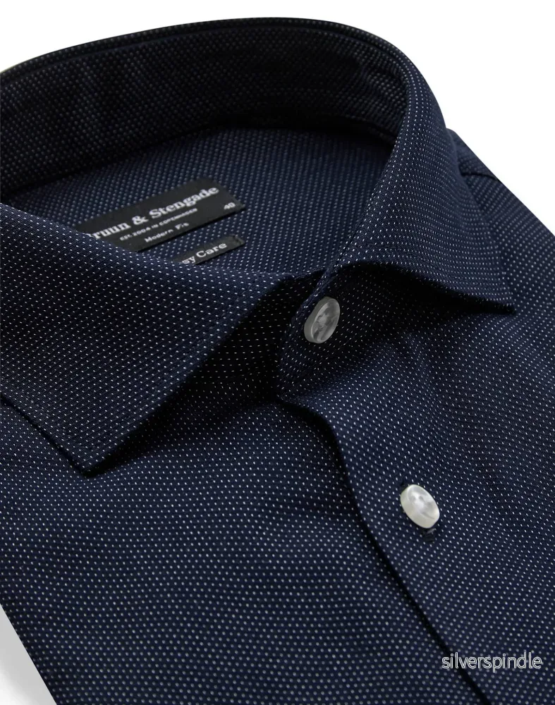 BS Toft Modern Fit Skjorta - Navy - Bild 2