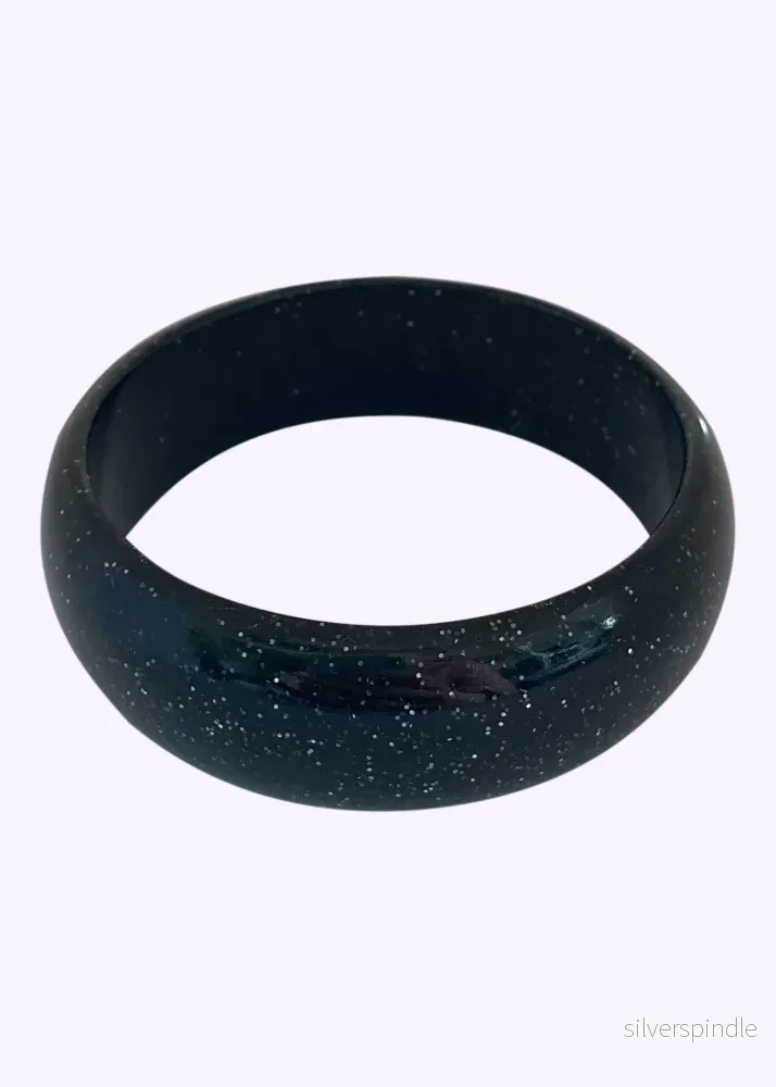 Armband i vintagestil – svart glitter Armband i vintagestil – svart glitter