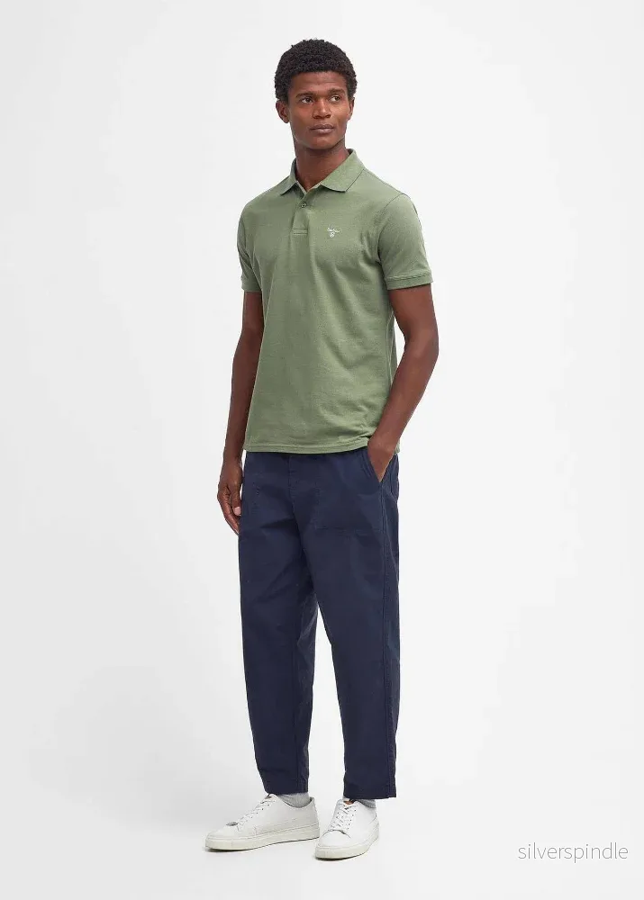 Barbour LW Sports Polo Olive - Bild 3