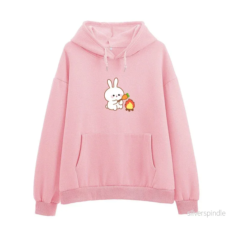 Emma | Blommig Avslappnad Hoodie för Vår