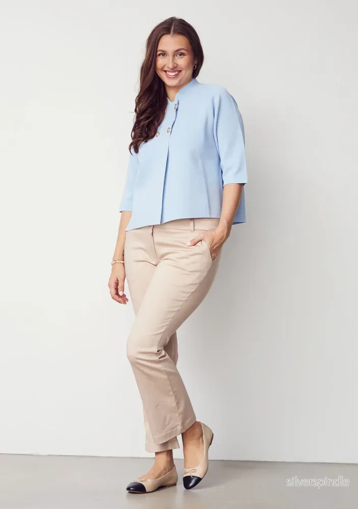 Jena Poncho Blouse - Light Blue - Bild 3