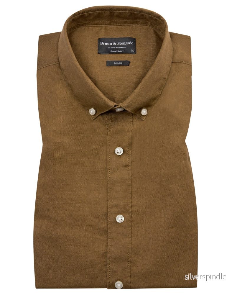 BS Carlos Casual Modern Fit Skjorta - Ochre