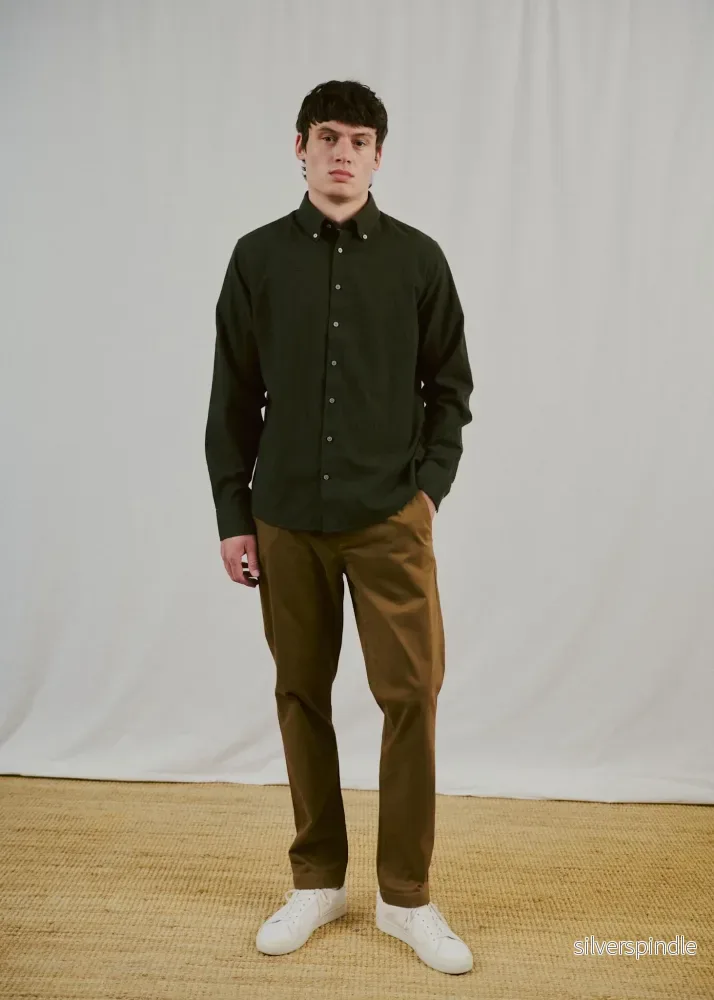 BS Akihito Casual Modern Fit Skjorta – Green BS Akihito Casual Modern Fit Skjorta – Green