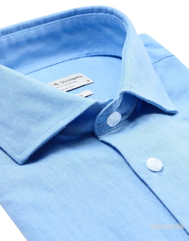 BS Ferrol Casual Slim Fit Skjorta - Light Blue - Bild 2