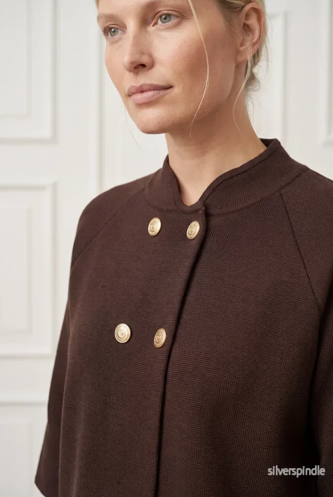 Jena Poncho Blouse - Dark brown - Bild 2