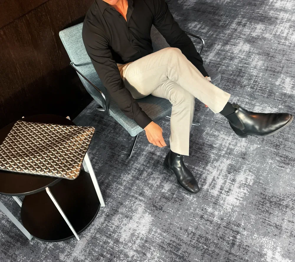 Strykfri Slim Svart