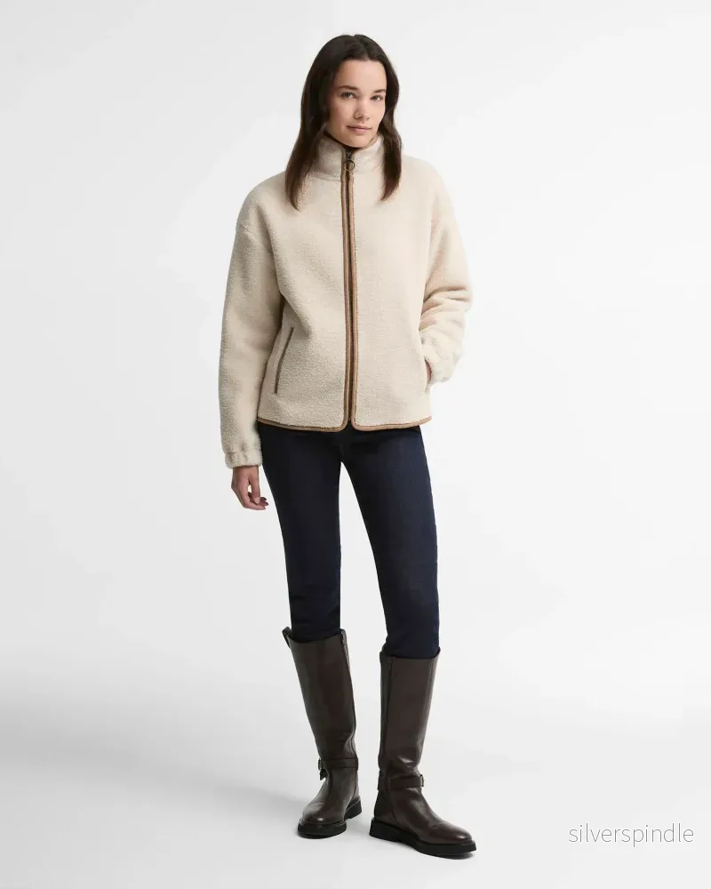 Barbour Homeswood Fleece Light Pearl/Beige - Bild 2