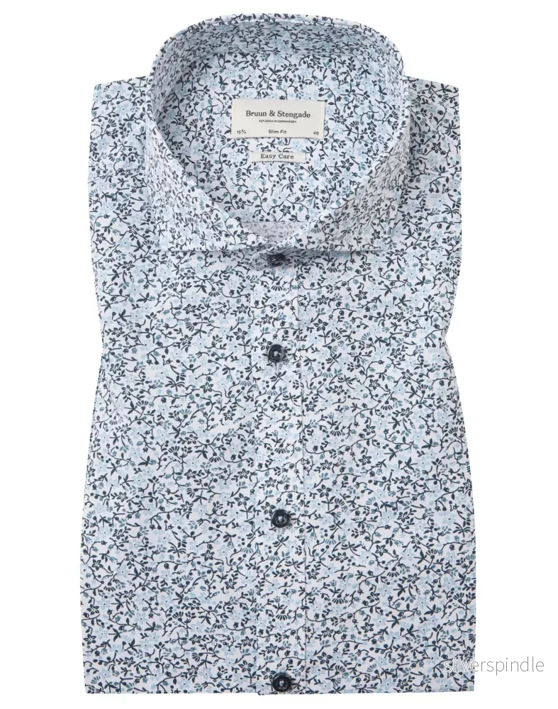 BS Weak Slim Fit Skjorta - Blue