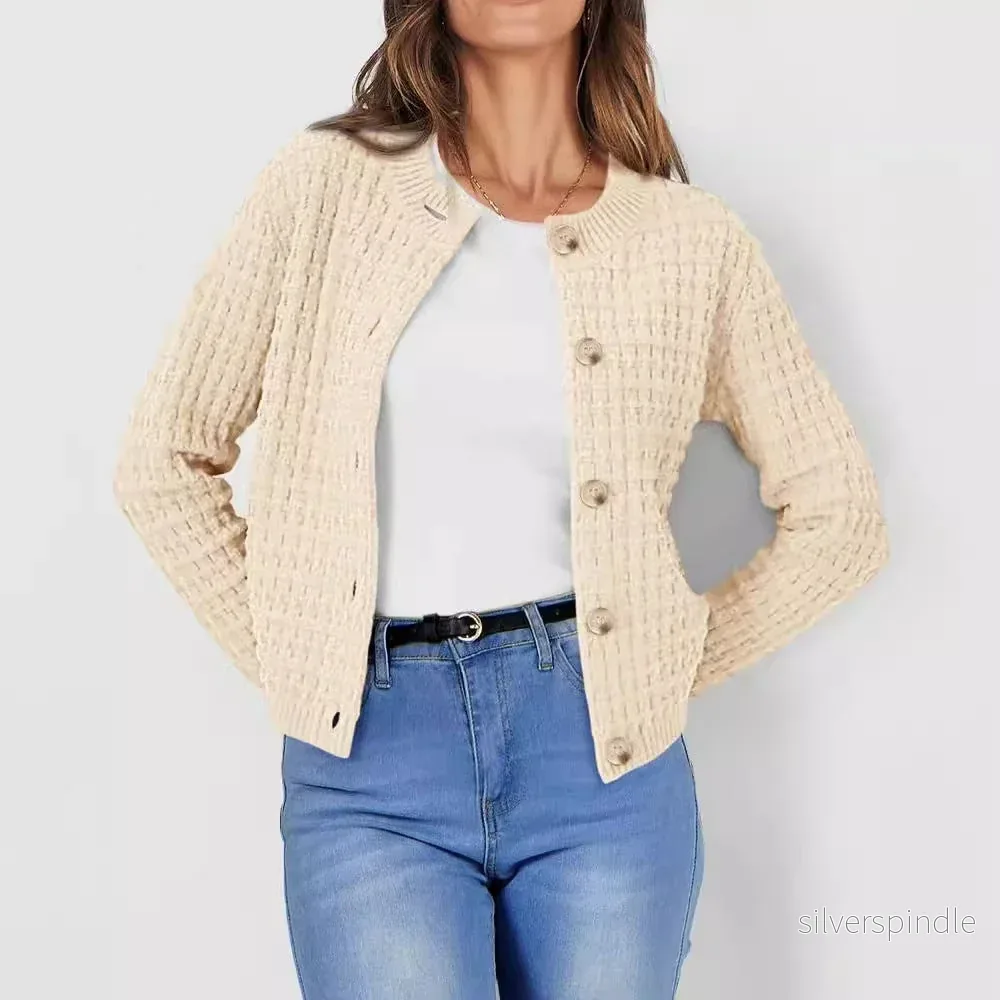 Olivia | Lätt Oversized Hösttröja med Rund Hals