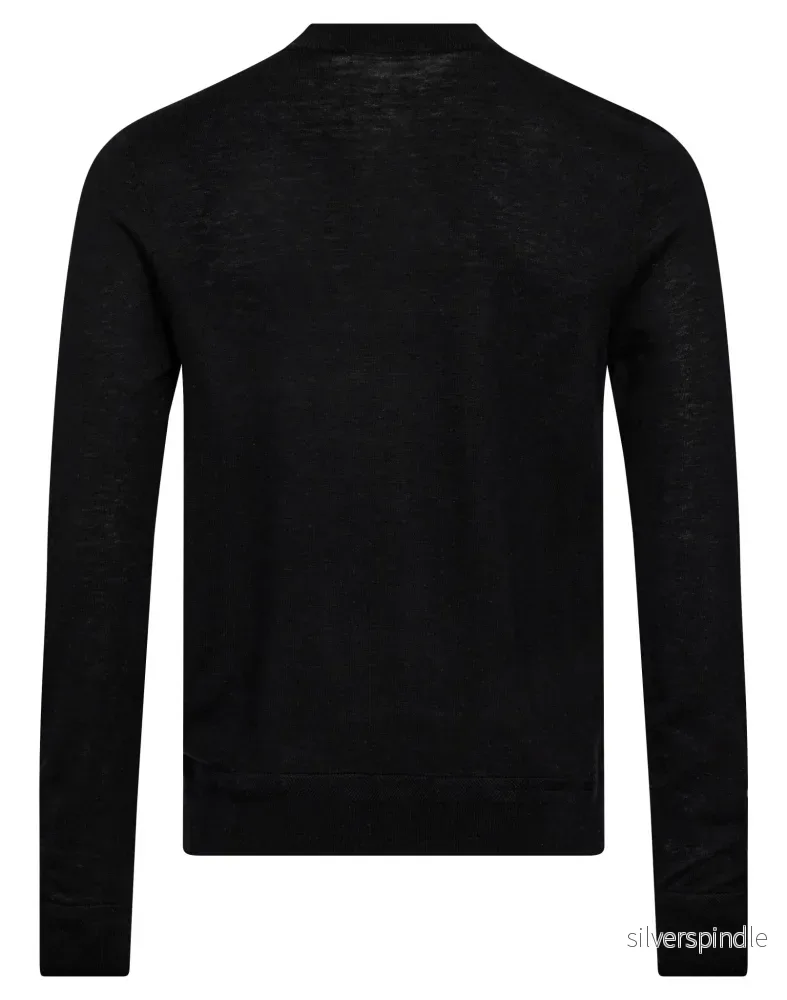 BS Alon Regular Fit Stickat - Black - Bild 2