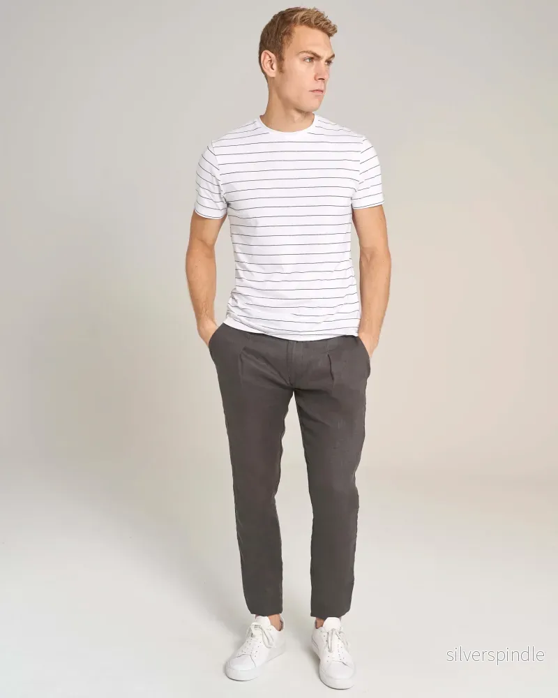 BS Ica Slim Fit Chinos - Grå - Bild 3