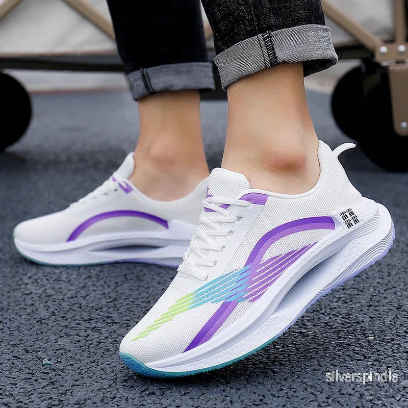 Oliver | Ventilerande Höga Sneakers Dam för Sommar med Kilklack - Bild 2