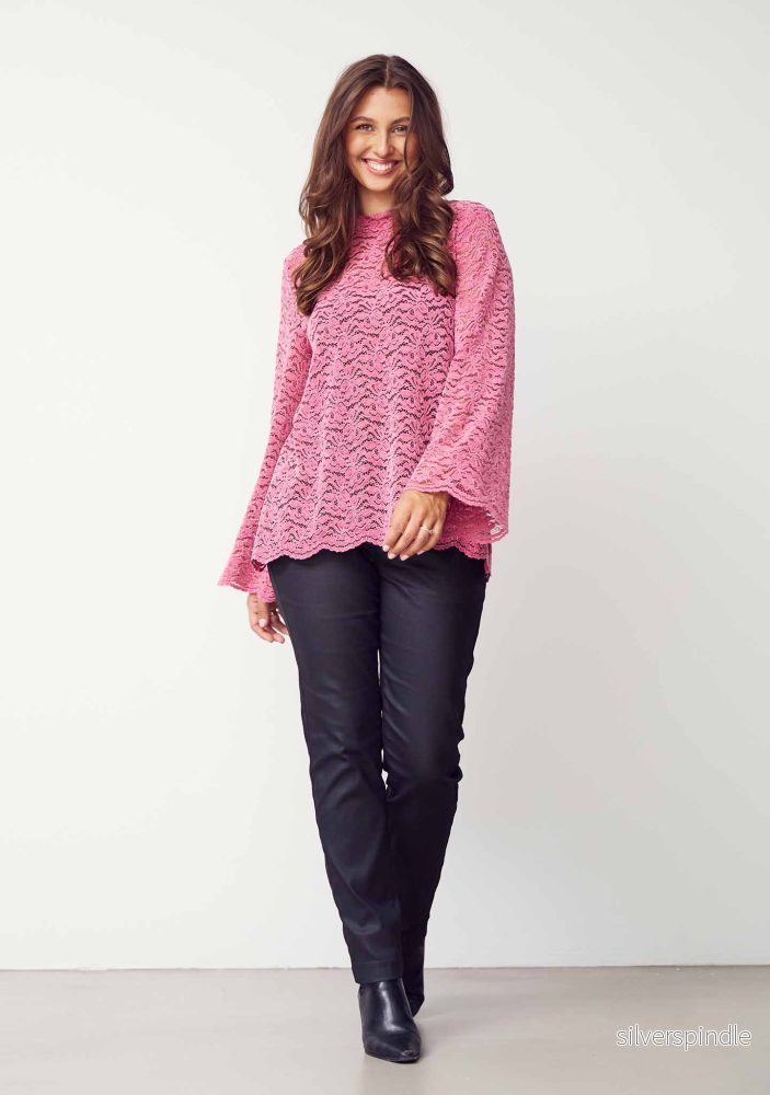 Kamille Lace Blouse – Cerise