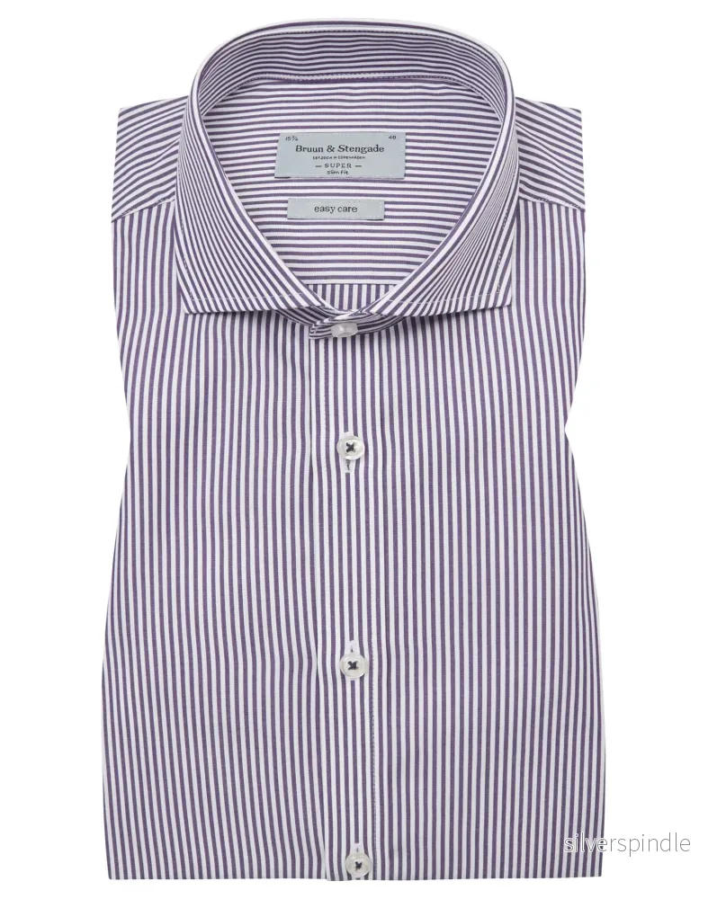 BS Azmoun Super Slim Fit Skjorta – Purple BS Azmoun Super Slim Fit Skjorta – Purple