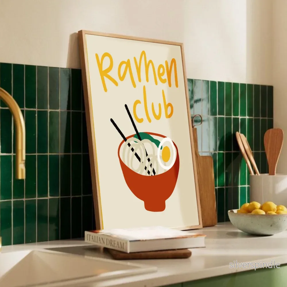 Nudelposter Ramen Club i Gult - Bild 3