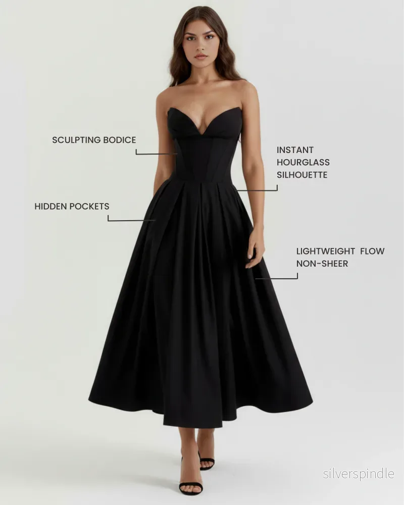 Ella | Elegant Feminin Klänning - Bild 2
