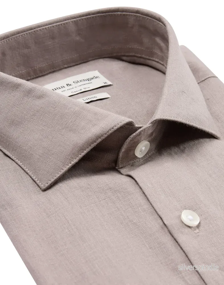 BS Sevilla Casual Slim Fit Skjorta - Clay - Bild 2