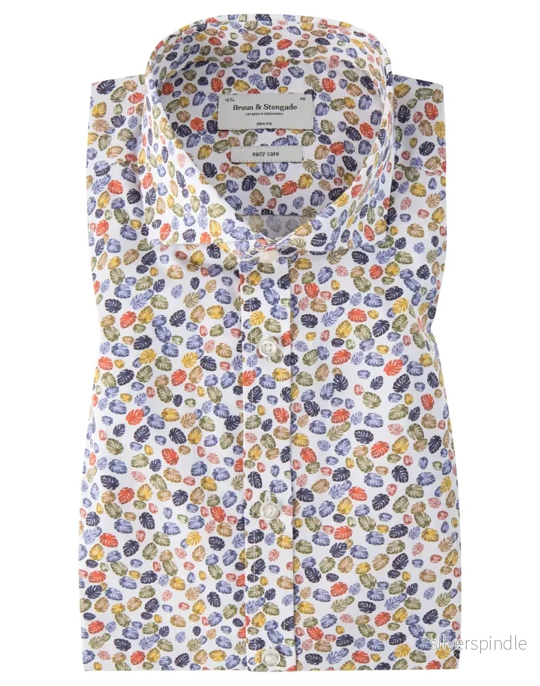 BS Solis Slim Fit Skjorta - White