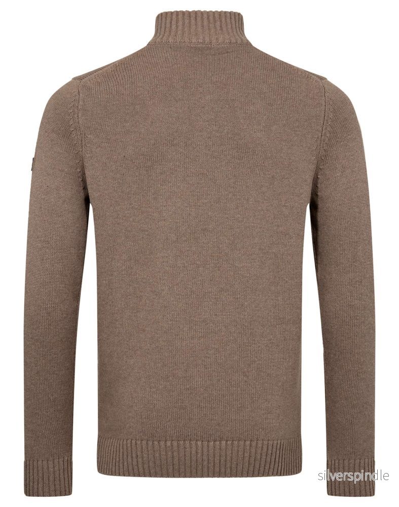 BS Cunha Regular Fit Stickat - Brown - Bild 2