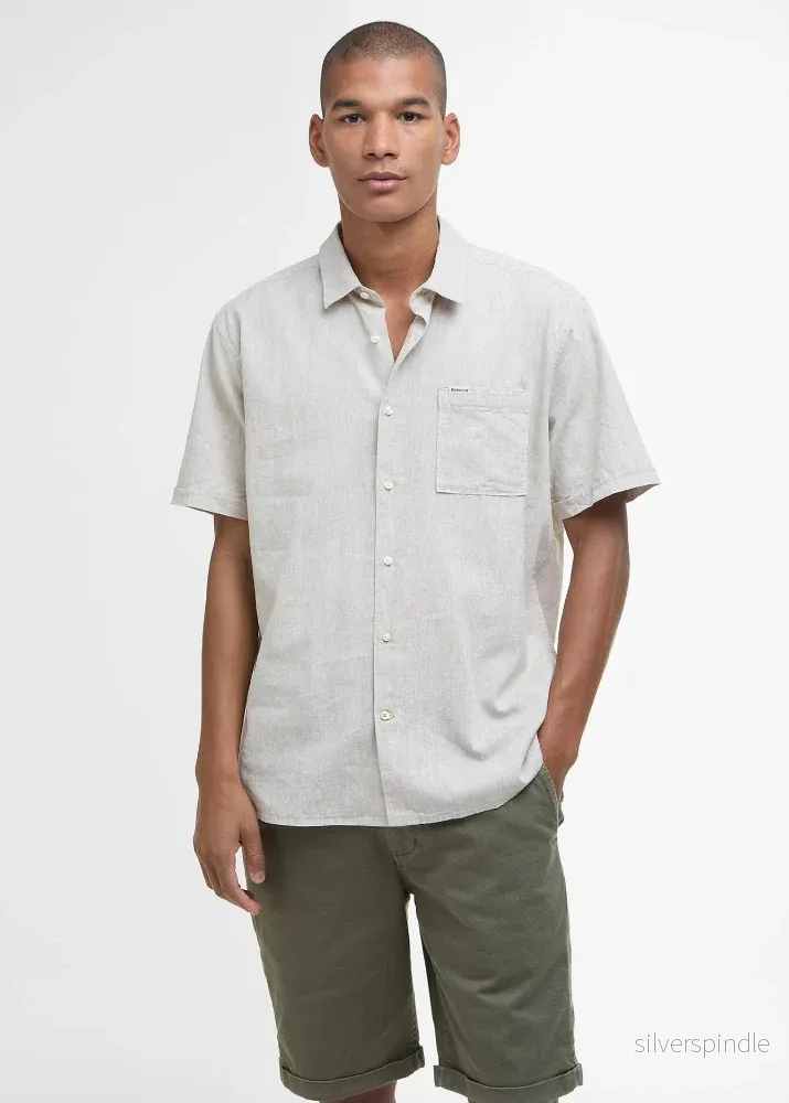 Barbour Nelsson SS Summer Shirt Stone