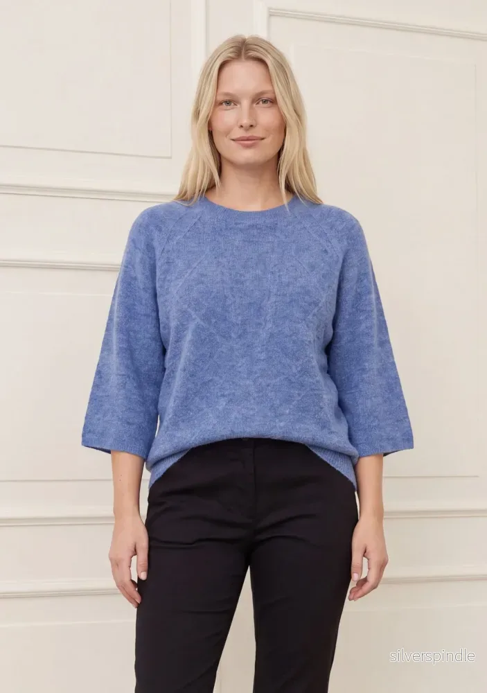 Anna s/s Pullover – Bluish Anna s/s Pullover – Bluish