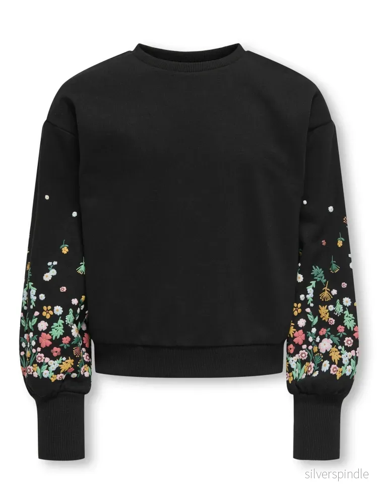 Brooke Sweatshirt Med Blommiga Ärmar Brooke Sweatshirt Med Blommiga Ärmar