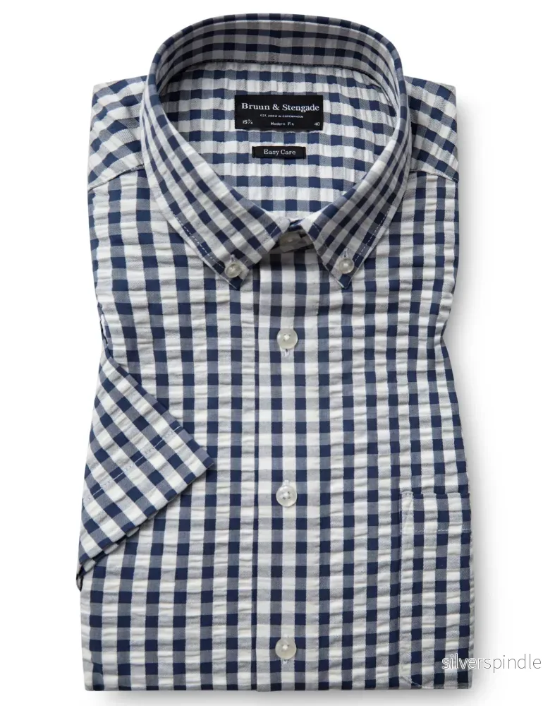 BS Marino Modern Fit Skjorta - Dark Blue