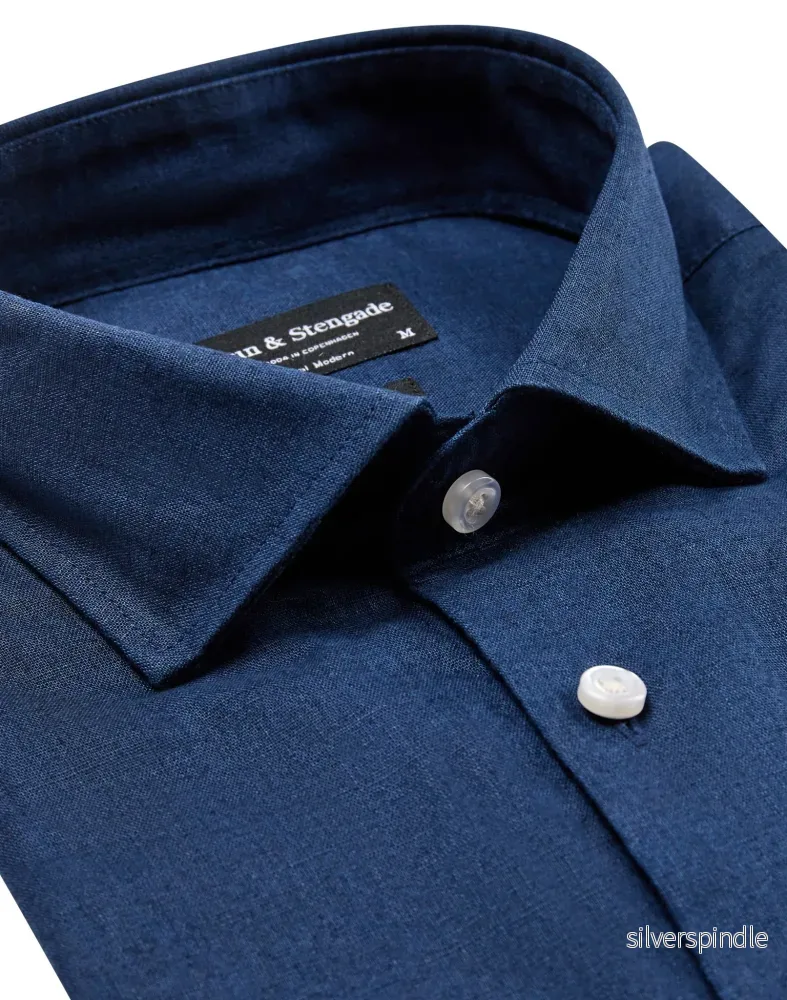 BS Gandia Casual Modern Fit Skjorta - Navy - Bild 2