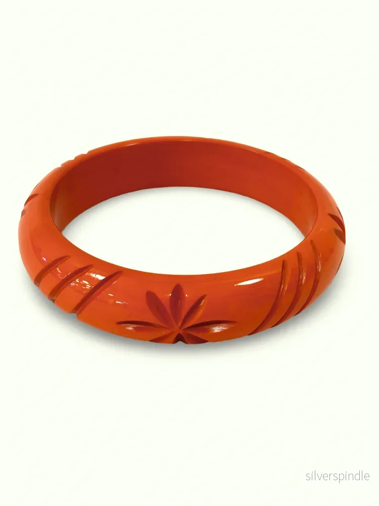 Smalt armbånd i vintage stil - rust
