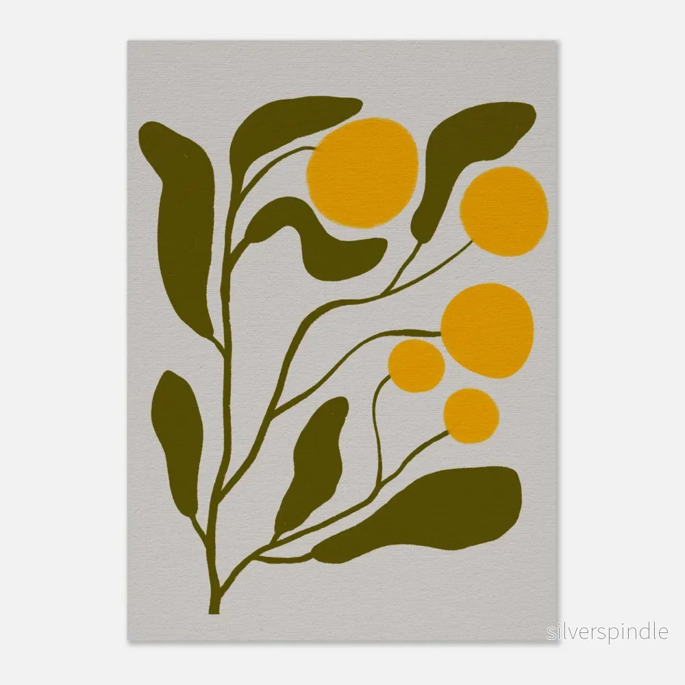 Mimosa – Abstrakt grafisk poster - Bild 2