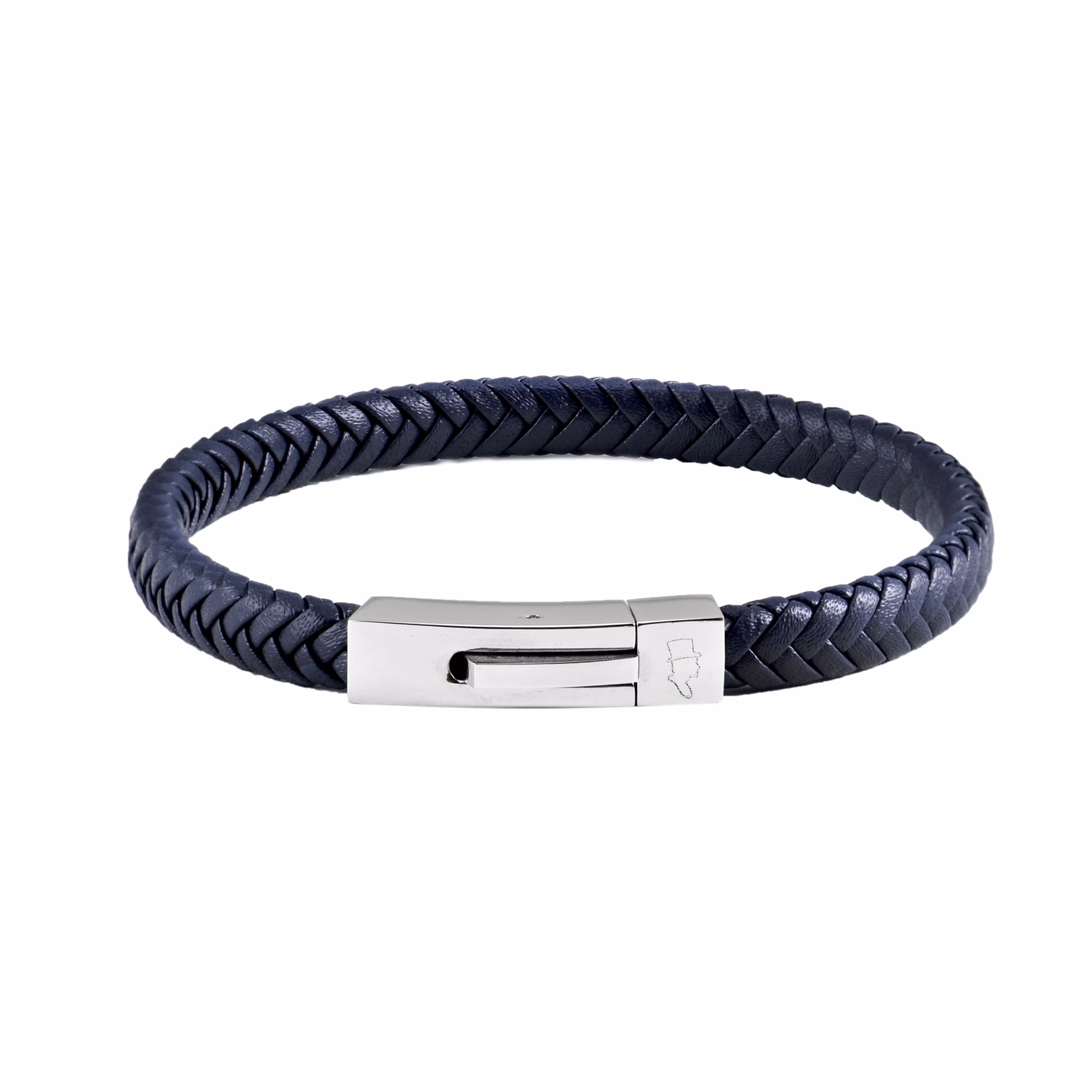EDD LÄDERARMBAND SINGEL NAVY EDD LÄDERARMBAND SINGEL NAVY