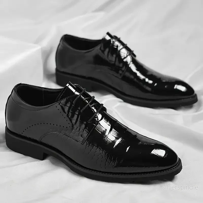 Eleganta Oxford Skor för Män med Glansig Finish | Stilren Design för Formella Tillfällen - Bild 2