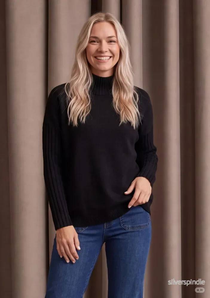 Kaddy Knit Pullover – Black Kaddy Knit Pullover – Black