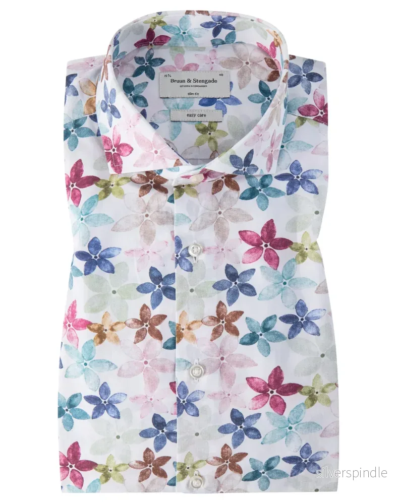 BS Porter Slim Fit Skjorta – White
