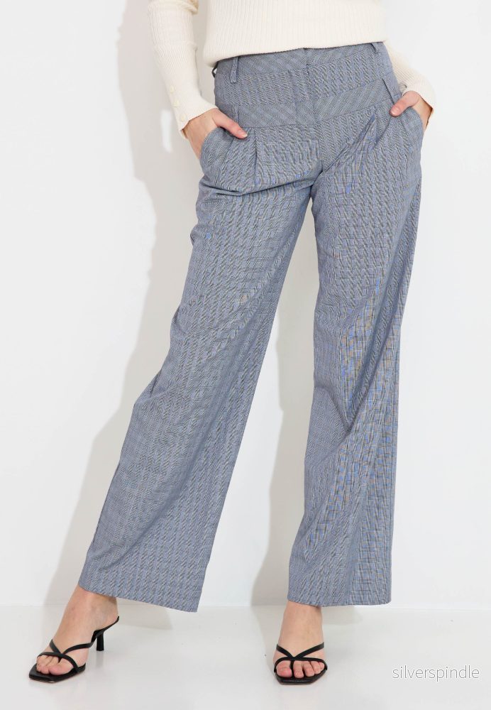 TROUSERS WITH DOUBLE BELT - Grå - Bild 2