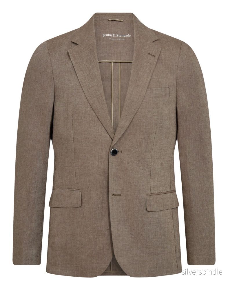 BS Pollino Classic Fit kavaj – brun BS Pollino Classic Fit kavaj – brun