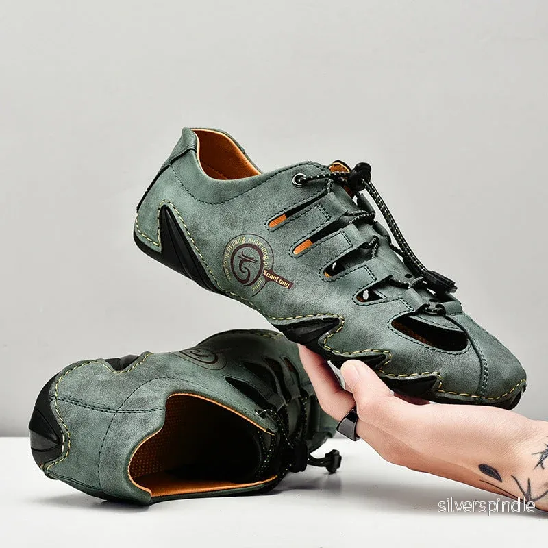 Ethan | Ventilerande Bekväma Herr Sandaler Med Elastiskt Band